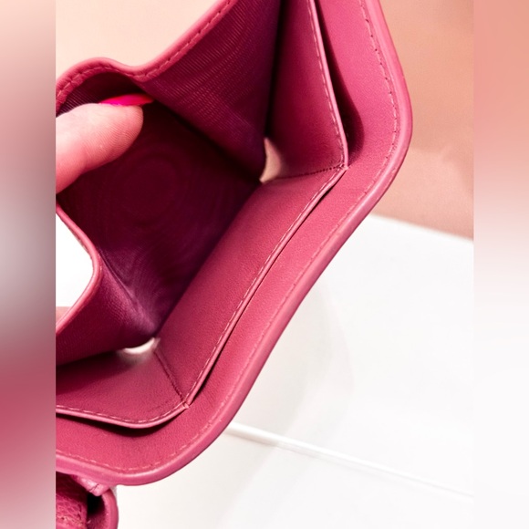 Pink Dior Compact Trifold Wallet - Picture 10 of 14